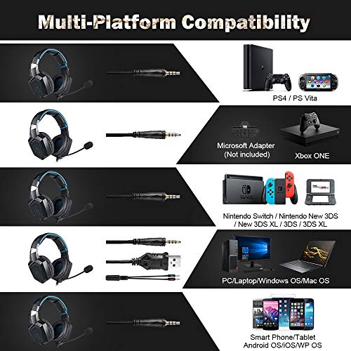 RUNMUS Stereo Gaming Headset Works On 