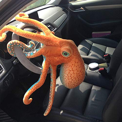 AmiAbi 1 Pcs Simulação Polvo Polvo Boneca de Pelúcia Almofada de Pelúcia Fundo marinho Animal Lula B