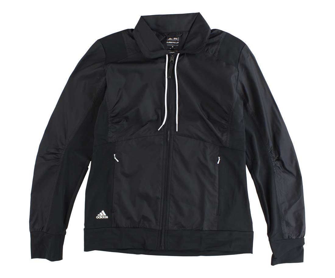 Veste zippée adidas bimatière bicolore noir et gris clair