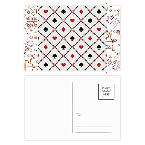 Jeu de cartes postales Merci motif formule au design soigné 20pcs