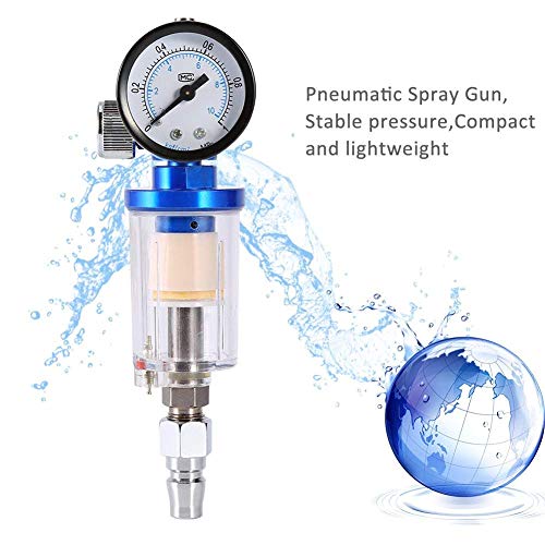 Spuitpistool luchtcompressor + luchtregelaar olie waterafscheider valfilter met tip accessoire spuitverf waterval voor spuitpistool - Image 5