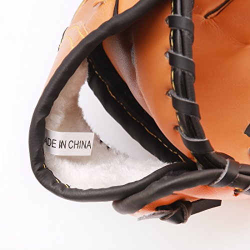Andux Baseball Glove Softball Mitts Outdoor Team Sports Left Hand Brown Bqst-01 (Brown, 10.5") #TOP4