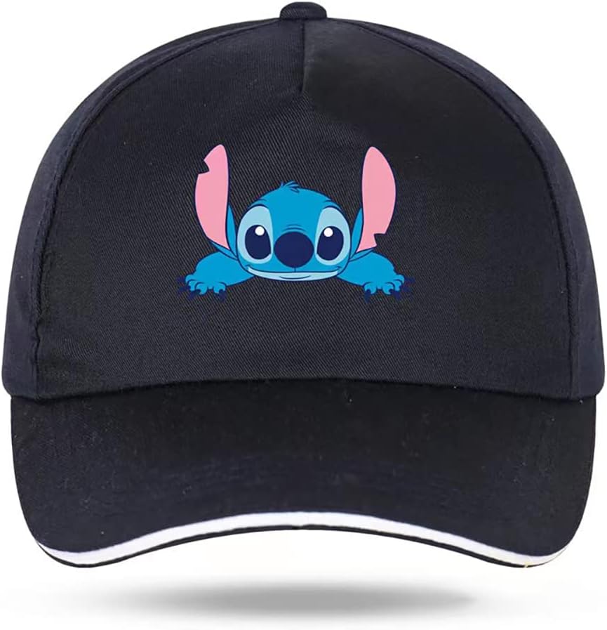 KEMOL Adjustable Baseball Cap for Stitch Hat for Men Women Cap Gifts, Forst-black, 1-2