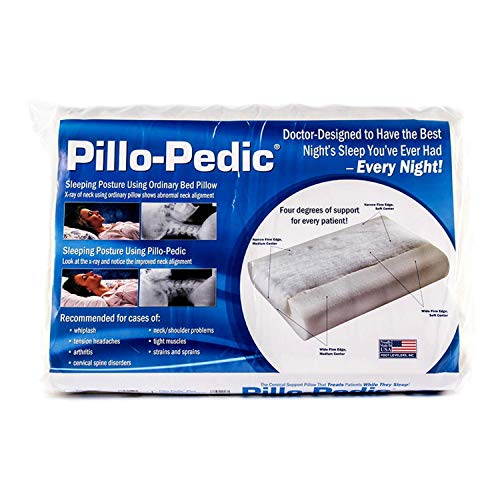 Pillo-Pedic Foot 4-In-1 Cervical Pillow, Regular 23" X 15.5" X 4.5" - Therapeutic Support For Head And Neck To Keep Spine In Alignment #TOP2