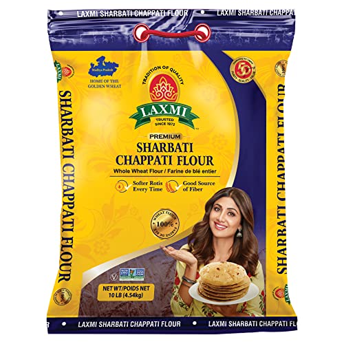 Laxmi All-Natural Whole Wheat Sharbati Chappati Flour - 10lb