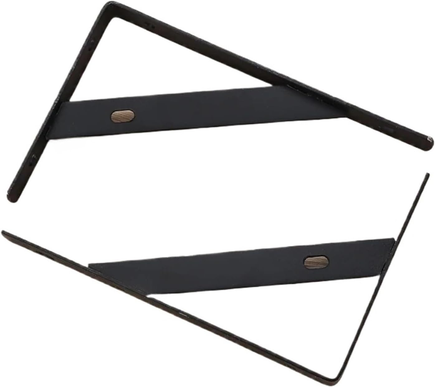 Bracket， Tripod Shelf Brackets,Steel Floating,Wall Mount L Shaped,Shelves Support Angle Bracket,in parts(10 Inch-Black,2PCS)