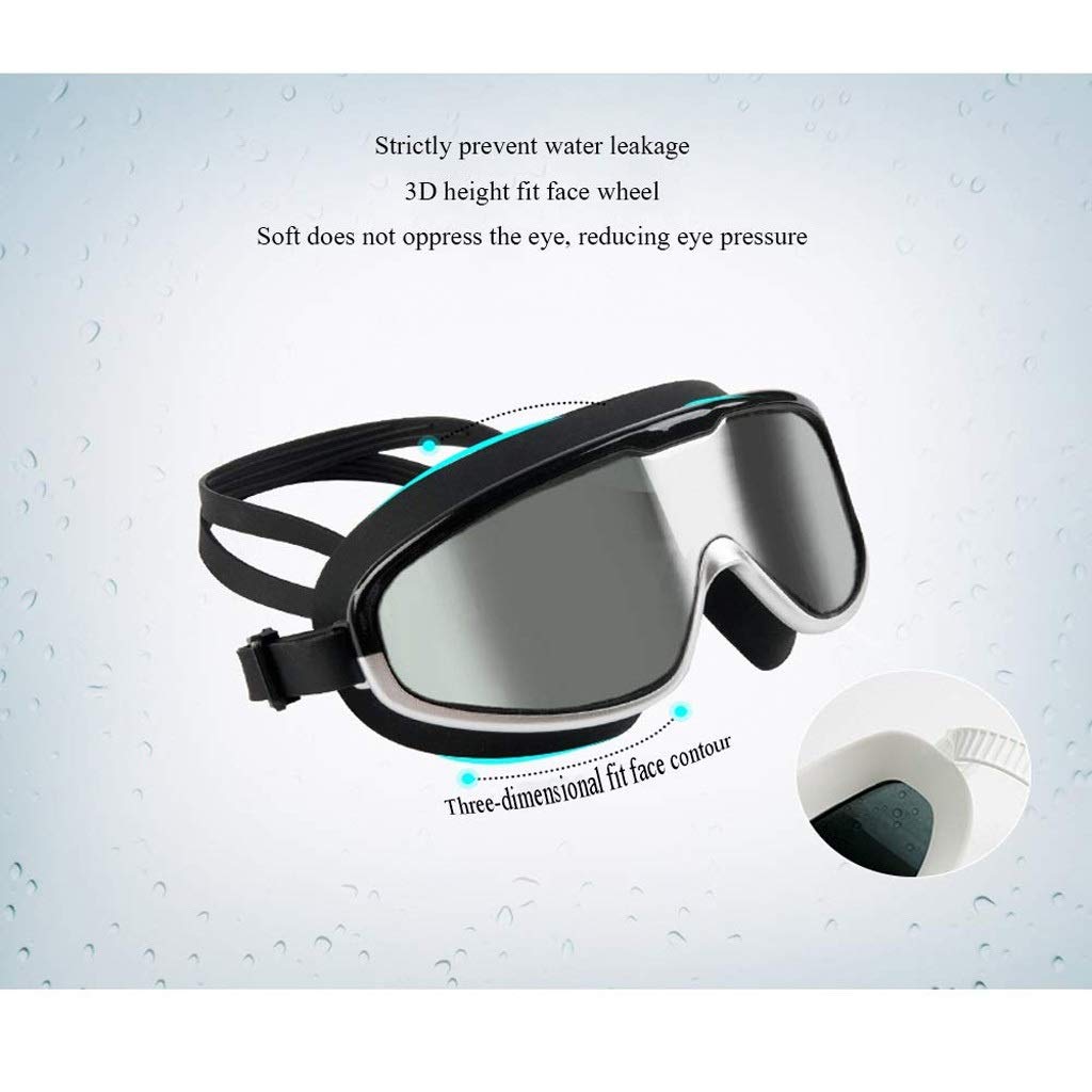 Occhialini da nuoto - Nessuna colatura occhialini da nuoto Anti protezione di nuotata del Triathlon Glasses for Adulto Uomini Donne gioventù(3-Pack)