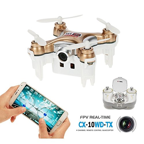 Fytoo Cheerson Quadcopters Télecommandé Mindkoo 0.3MP Caméra RTF 2.4G 6-Axes Gyro FPV WiFi Vidéo en Temps réel télécommandée Hauteur fixé KFCTOYS Quadricoptères aériens Mini Drone 