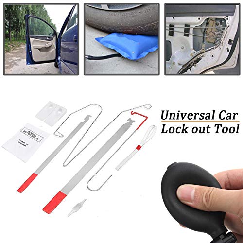 DEDC Universal Car Door Key Lost Lock Out Emergency Open Unlock Key Tool Kit Auto Repair Tools for Vehicle