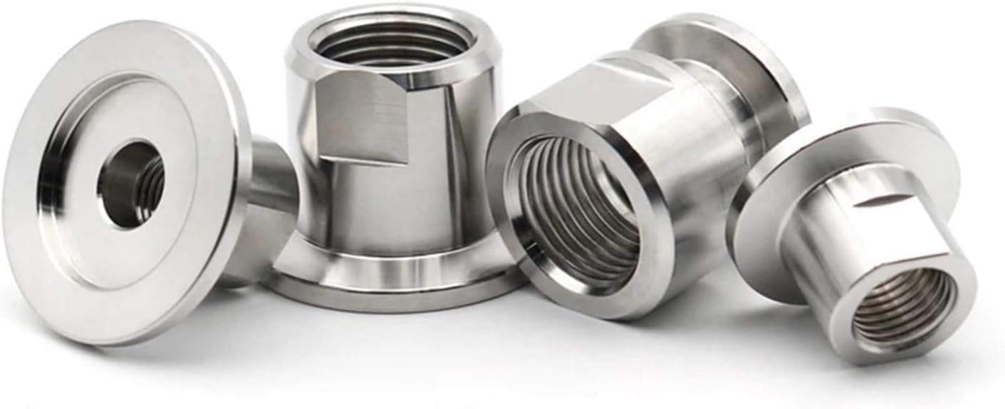 KF16/KF25/KF40/KF50 304 Stainless Steel PT Internal Thread Vacuum Flange Joint Inner Thread Adaptor 1/4" 1/2" 3/4" 3/8" 1"(KF25,1")