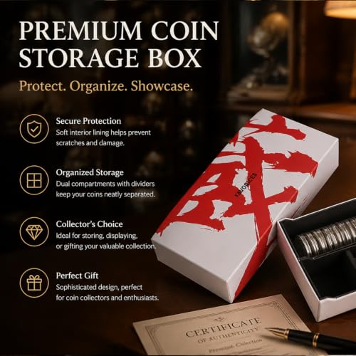 Caja para almacenamiento de monedas 50 ranuras miniatura 4