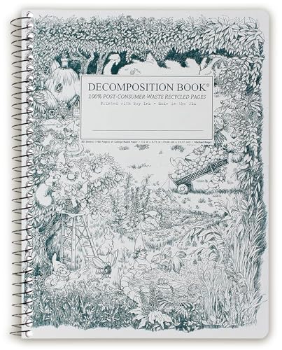 Decomposition Gardening Gnomes Spiral Notebook (160 Pages)