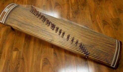 25-string Collection Gayageum Korean Zither Musical Instrument