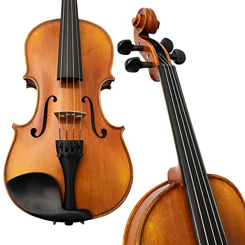 Louis Carpini G2 Violin Outfit 4/4 Full Size - Carrying Case and Accessories Included - Solid Maple Wood and Ebony Fittings By Kennedy Violins - Thumbnail 2