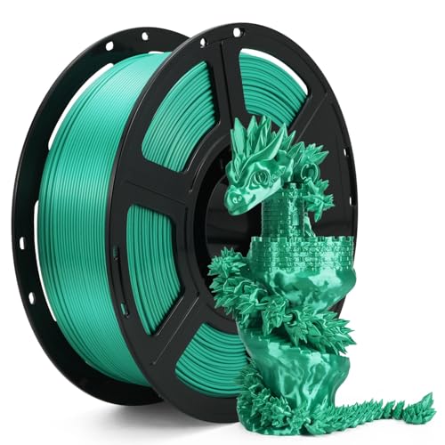 Image of FLASHFORGE Silk+ PLA Filament 1.75mm Light Green, Silky Texture 3D Printing Filament, Enhanced Layer Adhesion with Stunning Surface Finish; Chrome-Like Brilliance and Silk-Smooth Perfection