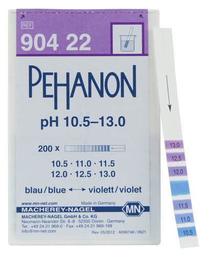 Macherey-Nagel, 90422, Pehanon pH 10.5-13.0, Box of 200 Strip