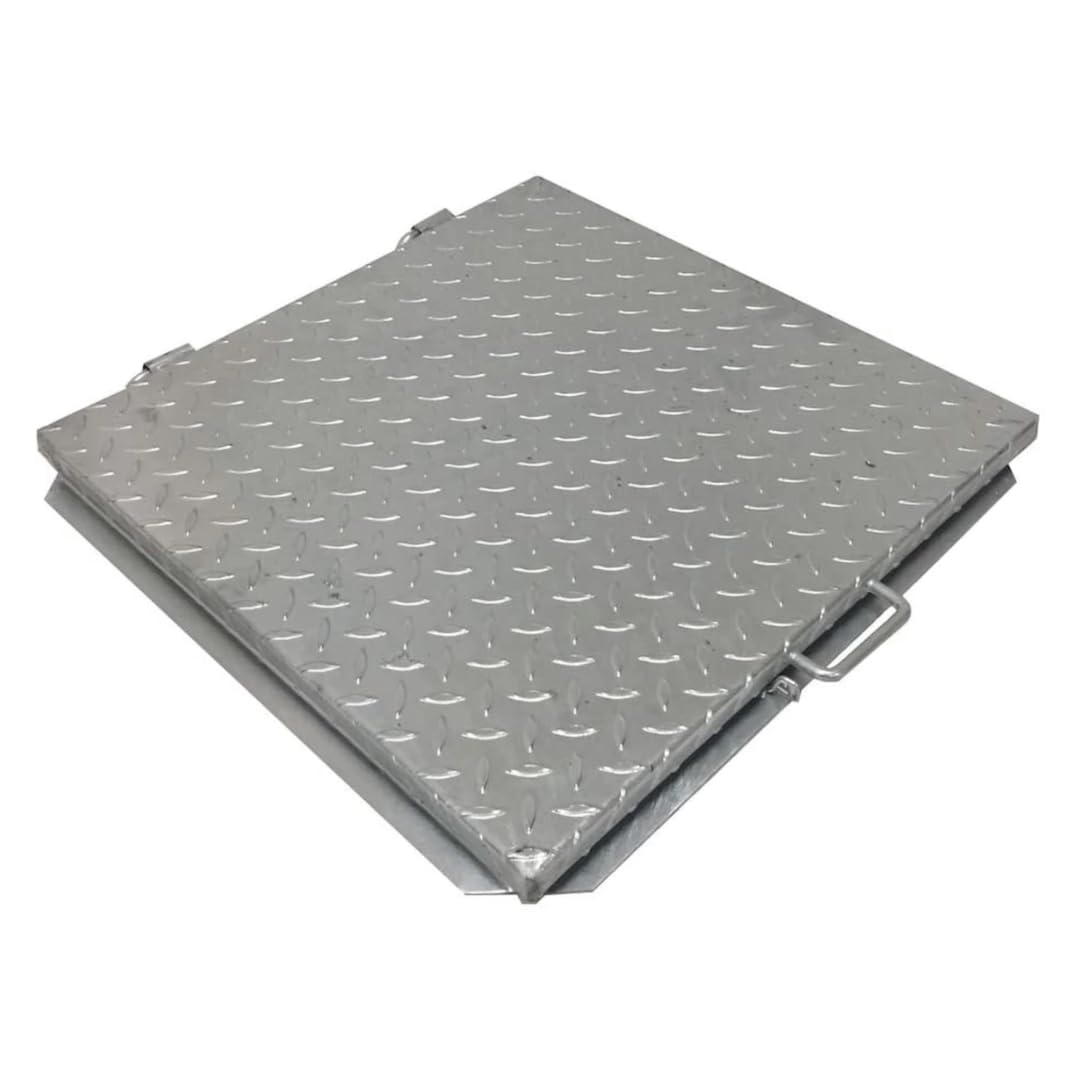 EINSIDE Deckel Tank, Schachtdeckel für Tank verzinkt, Schachtabdeckung 100 x 100 cm