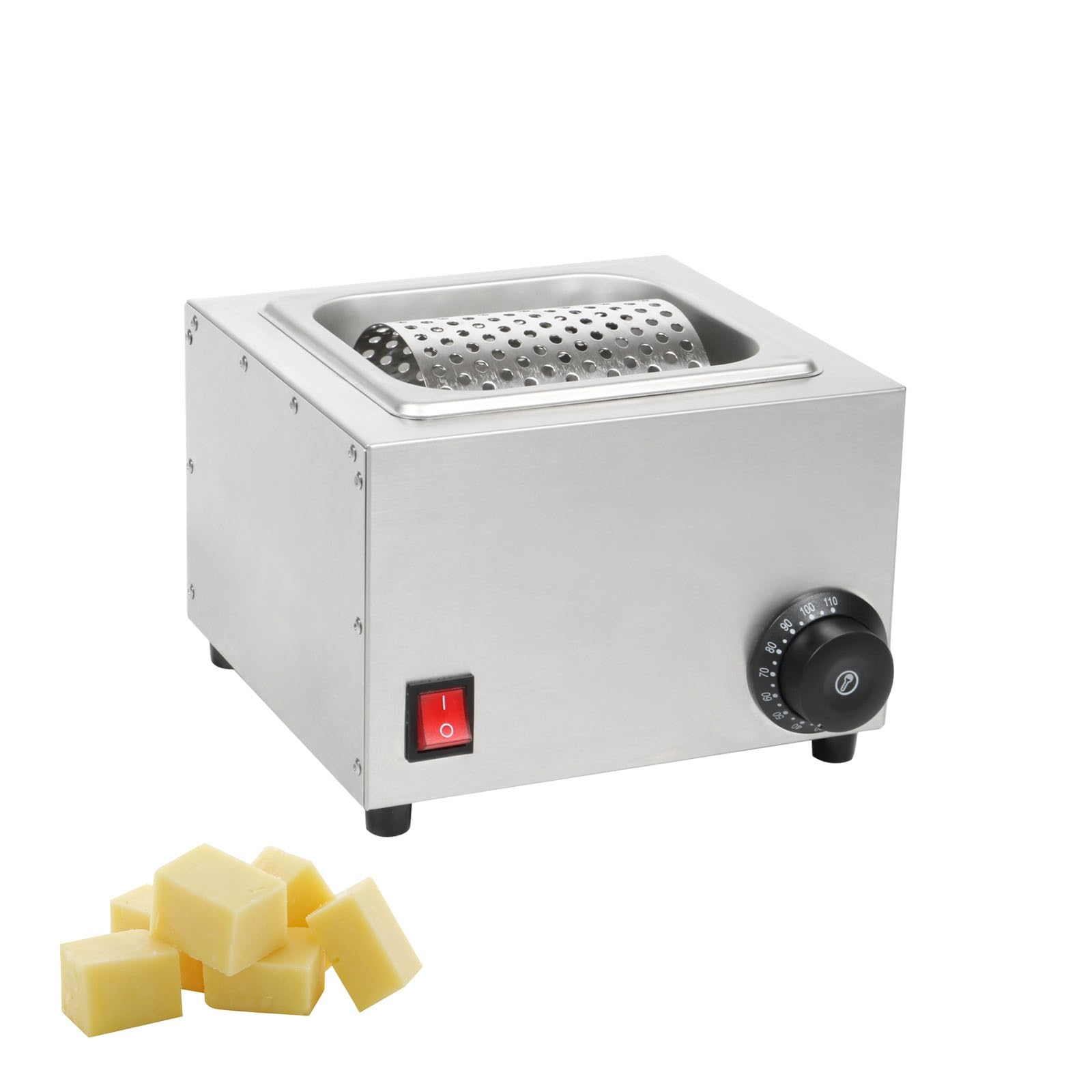 Eoweiot Commercial Electric Butter Applicator Electric Butter Wheel Instant Butter Melter Adjustable Heat Rust Proof Stainless Steel Bakery