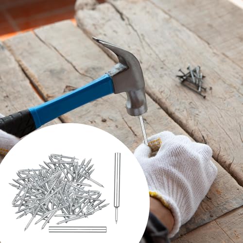 300 Piezas Clavos de Doble Cabeza para Construcción de Muebles y Cabeceras miniatura 7