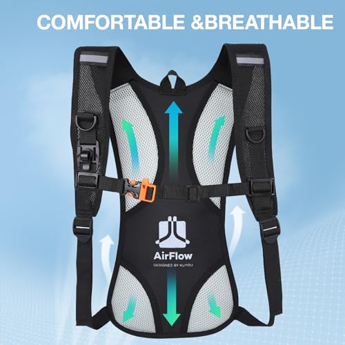 KUYOU Hydration Backpack Hydration Pack with 2L Water Bladder, Lightweight Insulation Water Backpack for Running, Cycling,Hiking,Climbing