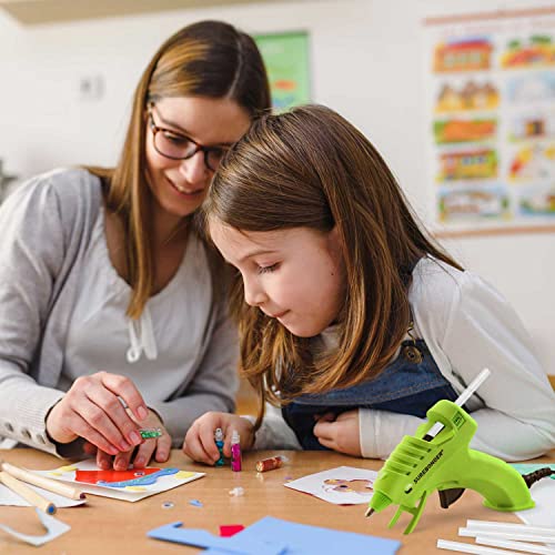 Surebonder 10W Ultra Low Temp Cool Shot Mini Glue Gun Kit with 12 Glue Sticks, Bonds Delicate Materials Like Paper, Fabric, Foam, Balloons - Clear - Image 3