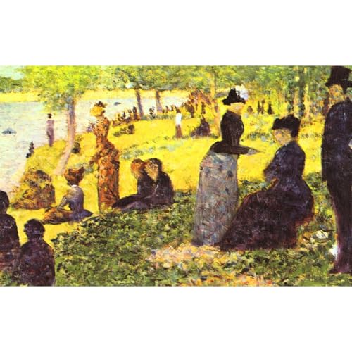 Reproduction d'art sur toile roulée Seurat La Grande Jatte grand format 101x127 cm