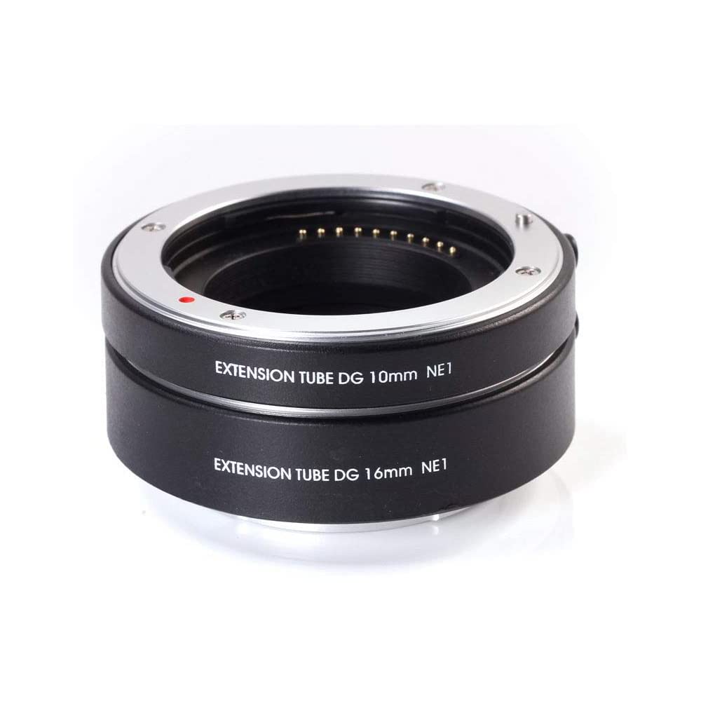Hersmay Autofocus Tube d'extension macro 10 mm/16 mm pour Sony E-Mount A1 A7C A7IV A9 A6600 A6500 A6400 A6300 A6000 A6100 A6600 A5100 A5000 NEX-C3 A77 A7R A7R. Caméra 7S II III IV A9 II
