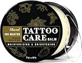 Ebanel Tattoo Balm 3oz, Premium Tattoo Aftercare Cream Brightener Ink Color Enhancing Butter Moisturizer with Herbal Essences and Essential Oils, All-Stage Tattoos Ointment After Care Kit Supplies
