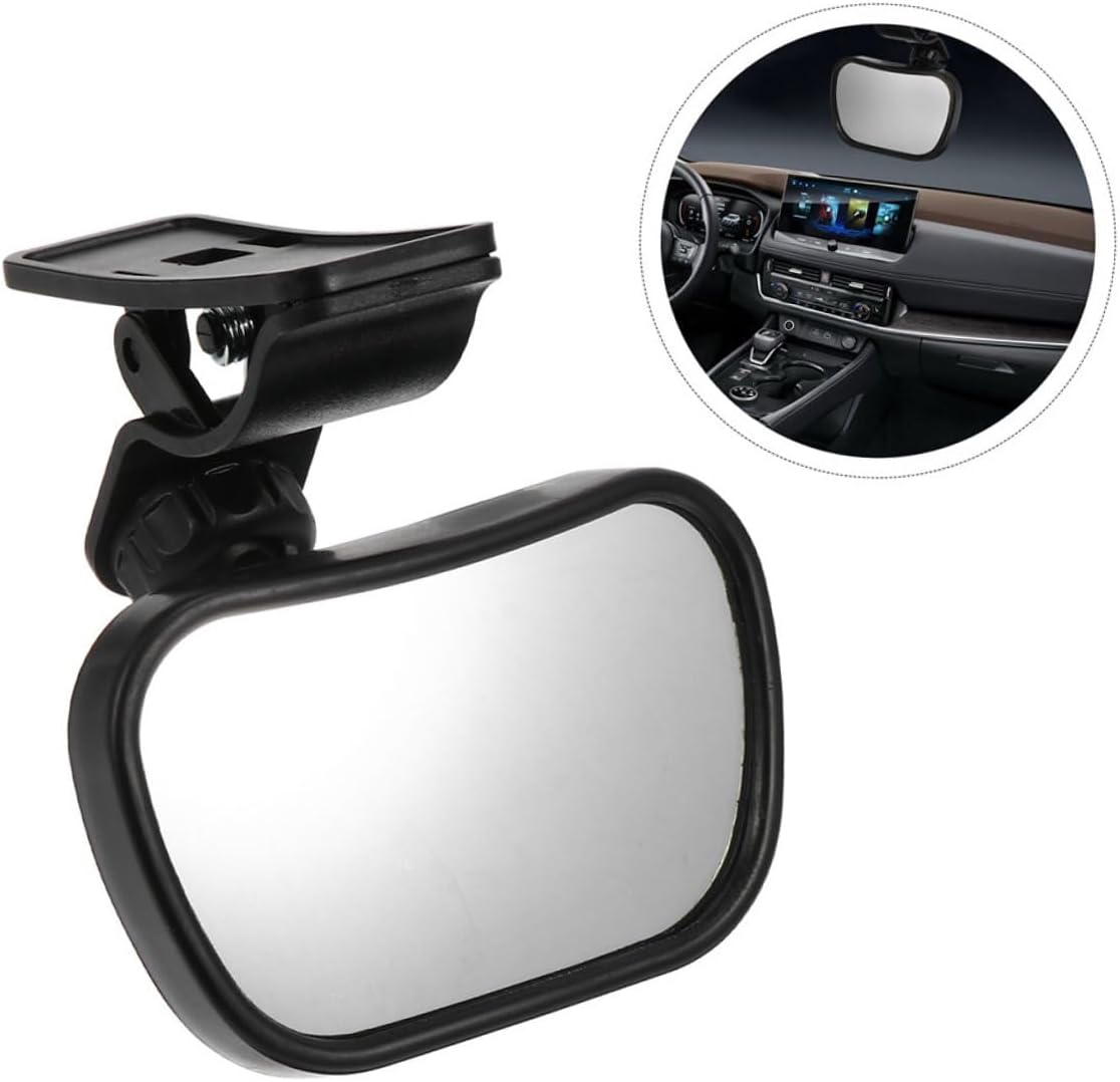 2Pcs Car Mirror for Infants and Shatterproof Rear-View Observation Mirror with 360° Adjustable Wide Angle for Rear-Facing Seats