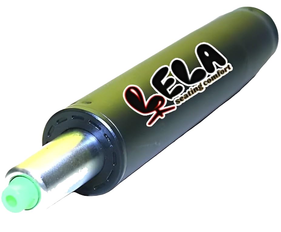 Image of Gas Lift Cylinder for Office Chair | Hydraulic Pneumatic Replacement Part | Universal Fit Heavy Duty Shock Piston for Task, Gaming, and Executive Office Chairs (Black-Light Green)