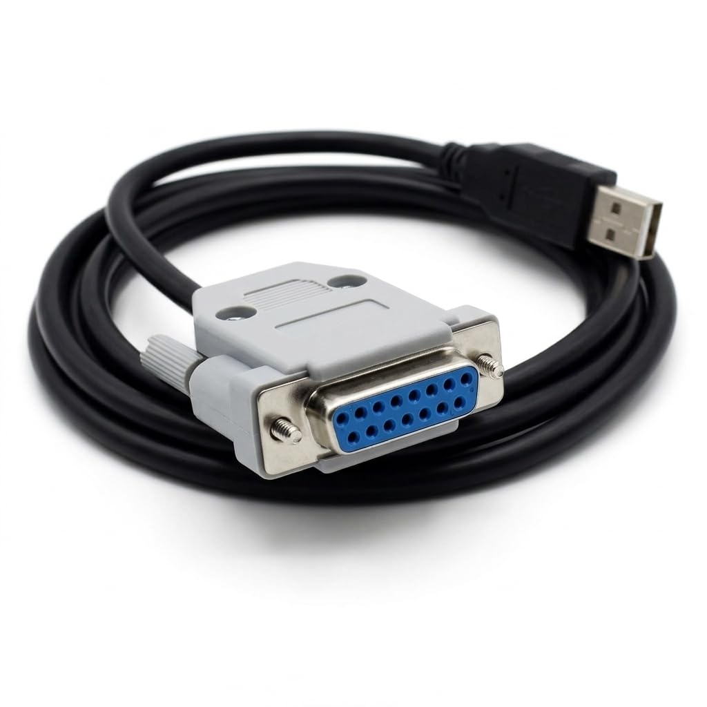 FT232RL USB to DB15 Female Serial Communication Cable 1.8 Meters for Dahua Weighbridge/Electronic Weighing Connected to PC