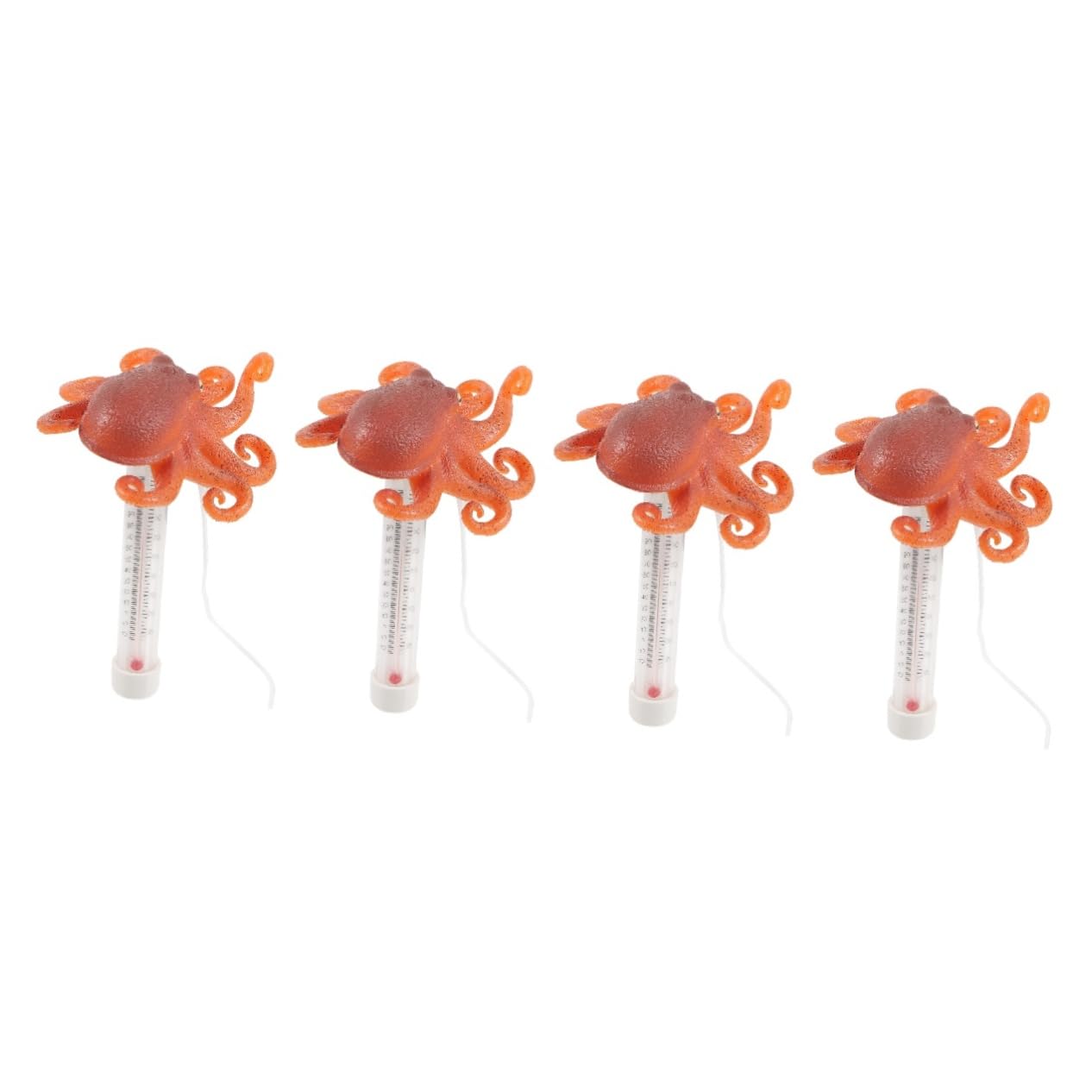 Toddmomy 4pièces Thermomètre Flottant De Piscine Mesure De Température Pour Spas Et Étangs Outil Pratique Et Forme De Pieuvre Et