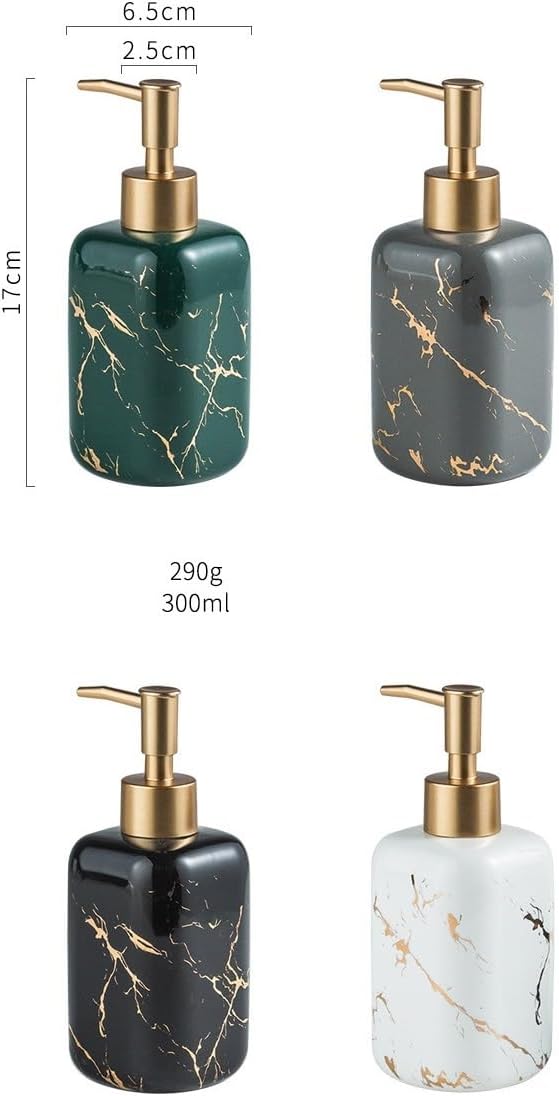 Kitchen Soap Dispenser Soap Dispenser, Hotel Club Press, Lotion Press Bottle, Shampoo Bottle, Simple Hand Soap and Shower Gel Bottle Bathroom Soap Dispenser(C)