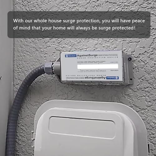 Whole House Surge Protection Device Rated for 140,000 Amps - FS140 Surge Protector Whole House Protecting Smart appliances, TVs, Computers, Heating and Cooling Systems, and More - Thumbnail 6