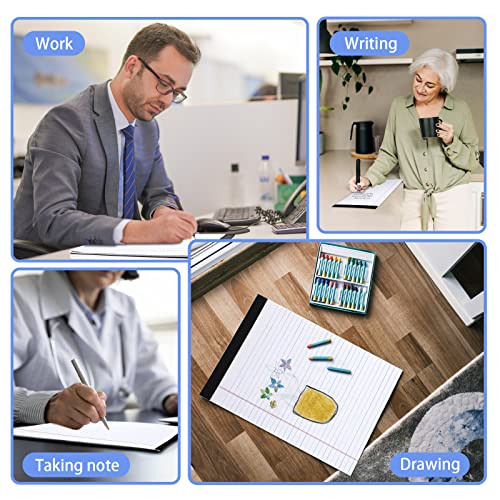 Pacote com 2 refis de blocos de anotações, blocos de escrita 21 x 28 cm, blocos de notas forrados pa