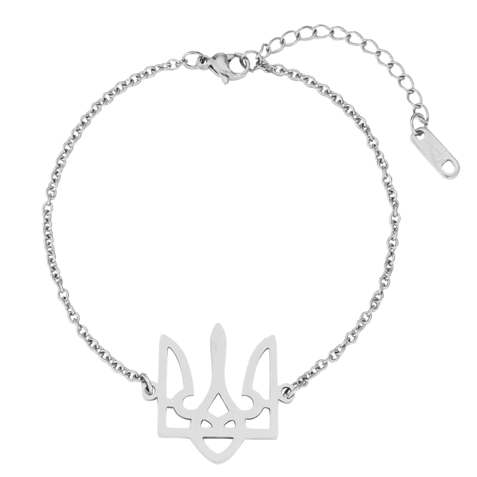 Hredwep Ukraine Bracelets Women Charm Hand Chain Jewelry Ukrainian Wristband Ukraine National-Emblem Symbol Pendant Bracelet