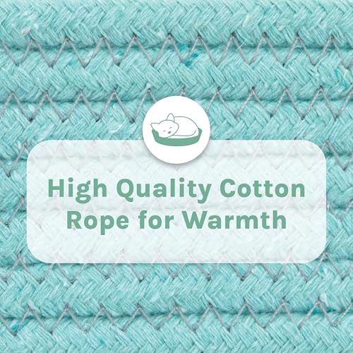 Kitty City Cat Bed, Cotton, 14"W x 19"L x 5"H - Image 6