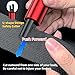 Seoulish Car Window Breaker and Seatbelt Cutter Keychain,2 in 1 Safe Hammer Glass Break Underwater,Safety Automotive Emergency Escape Tool (3, redblacksilver)