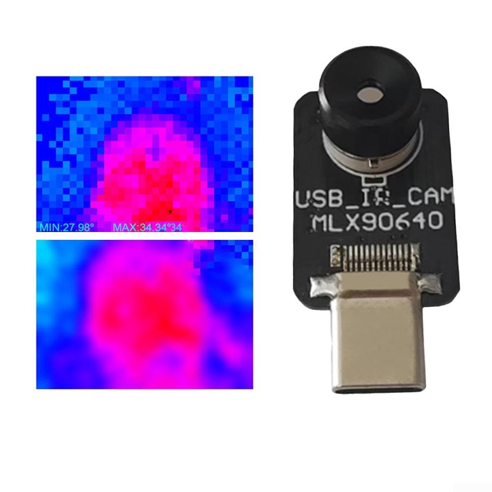 Termocamera, sensore 32x24 MLX90640 Type-C Telecamera a infrarossi mobile ad alta rilevazione della temperatura senza contatto per il monitoraggio delle apparecchiature e sistemi di sicurezza