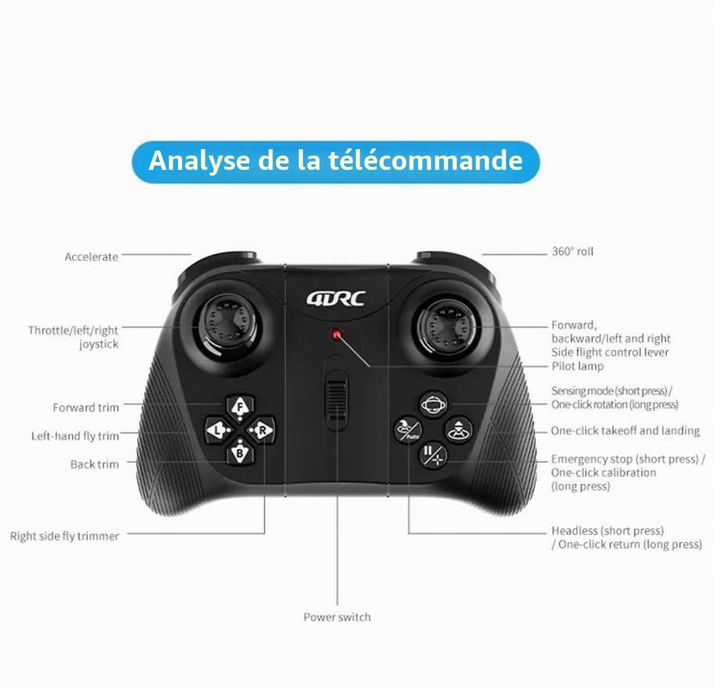 Drone rc pour compétition de Football, WiFi FPV, Maintien de la Pression d'air, hélicoptère à Induction Infrarouge, Ballon Volant rc, Jouets, Cadeaux,Noir,Triple Battery