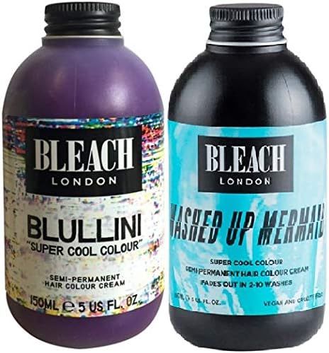 (Pack of 2) Bleach London Super Cool Colours Blullini & Washed Up Mermaid x 150ml
