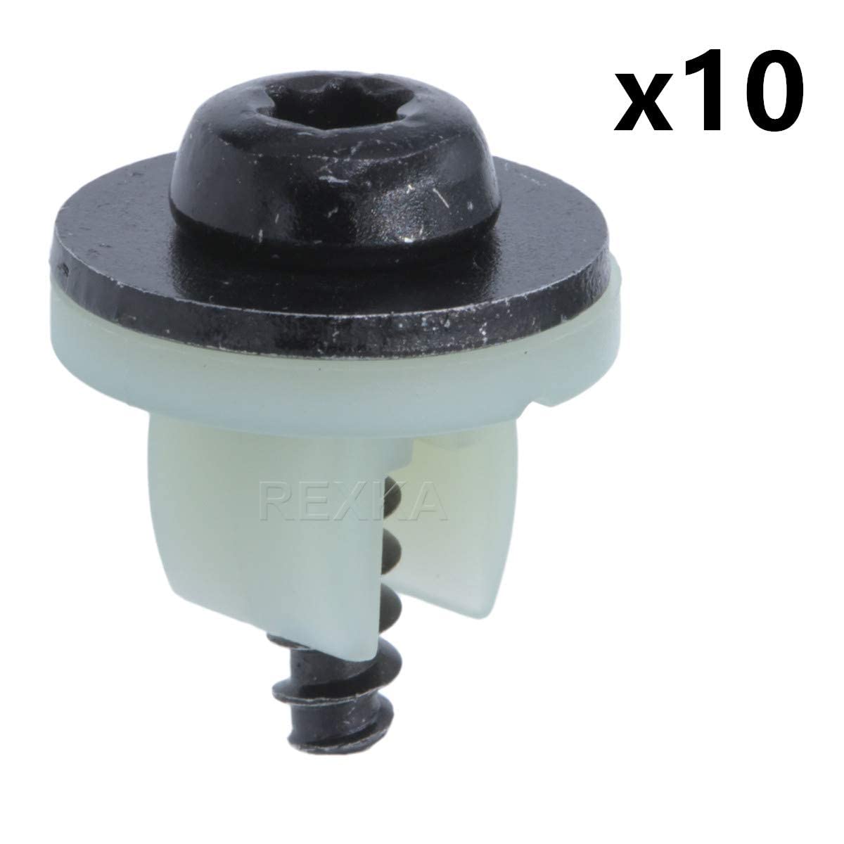 Rexka 10 Sets Engine Splash Shield Screws for Ford T30 Torx Head