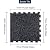 IncStores 8mm Thick Strong Rubber Interlocking Floor Tiles | Flexible Recycled Rubber for a Stronger and Safer Basement, Home Gym, Shed, or Trailer | Grey, 3ft 10in x 3ft 10in