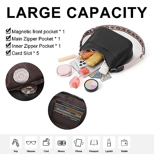 CLUCI Crossbody Bags for Women, Vegan Leather Shoulder Handbags, Purses for Women with Adjustable Wide Strap3