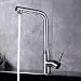 Produktbild GAVAER Küchenarmatur mit Extrahierbar 2 Modus Duschkopf, 360° Schwenkbar Rechter Winkel Design Wasserhahn Küche zum platzsparen, Bleifreies Messing Verchromt.