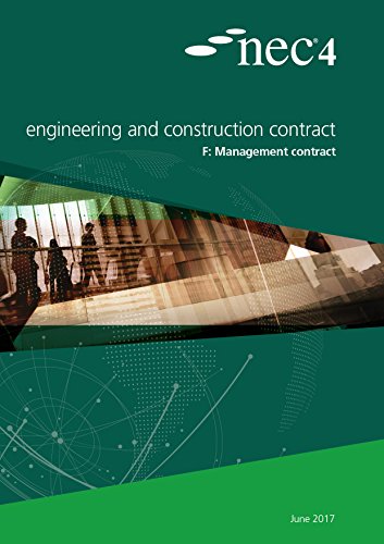 Cover of Nec4: Engineering and Construction Contract Option F: Management Contract