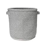 √ QUALITÄT: Korb in angesagter Strickoptik aus 100% hochwertiger Baumwolle und zertifiziert nach Ökotex Standard 100. Hochwertigkeit durch den zusätzlich eingenähten Stoff in der Innenseite. Stabilität durch einen verstärkten Rand und Boden.