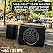 Rocksteady Stadium Portable Bluetooth Speakers - Up to 100 Foot Range - Up to 30 Hour Battery Life | 4 Speakers