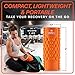 URBNFit Vibrating Foam Roller - Electric Muscle & Back Roller w/ 5 Speeds for Physical Therapy Exercise, Deep Tissue Massage, Post Workout Recovery and Trigger Point Release﻿