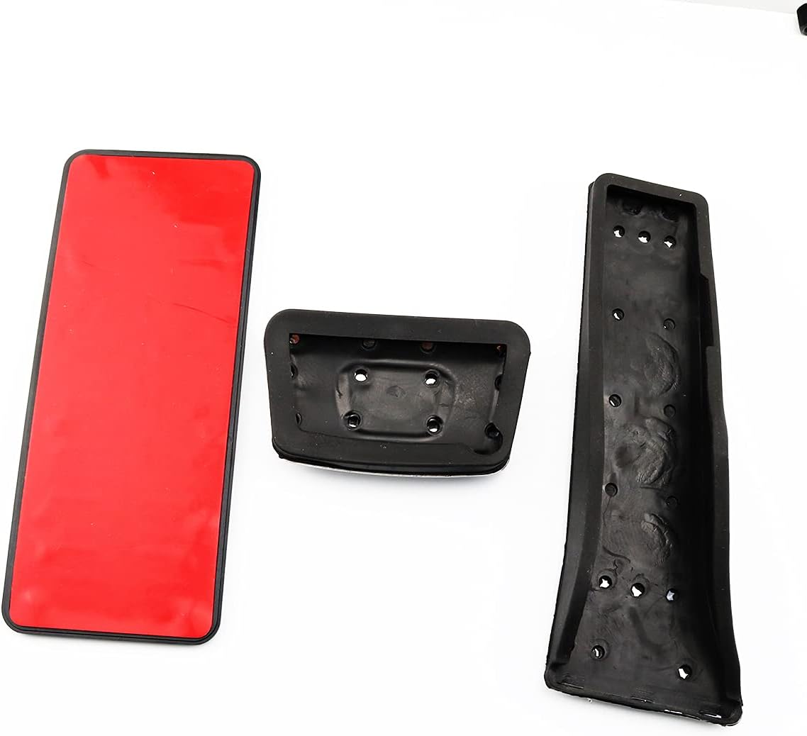 NO Drill Gas Fuel Brake Foot Rest Pedal Cover Compatible with Tucson Sonata Palisade G70, KIA Sportage Stinger Sorento Optima Cadenza Accessories (AT)